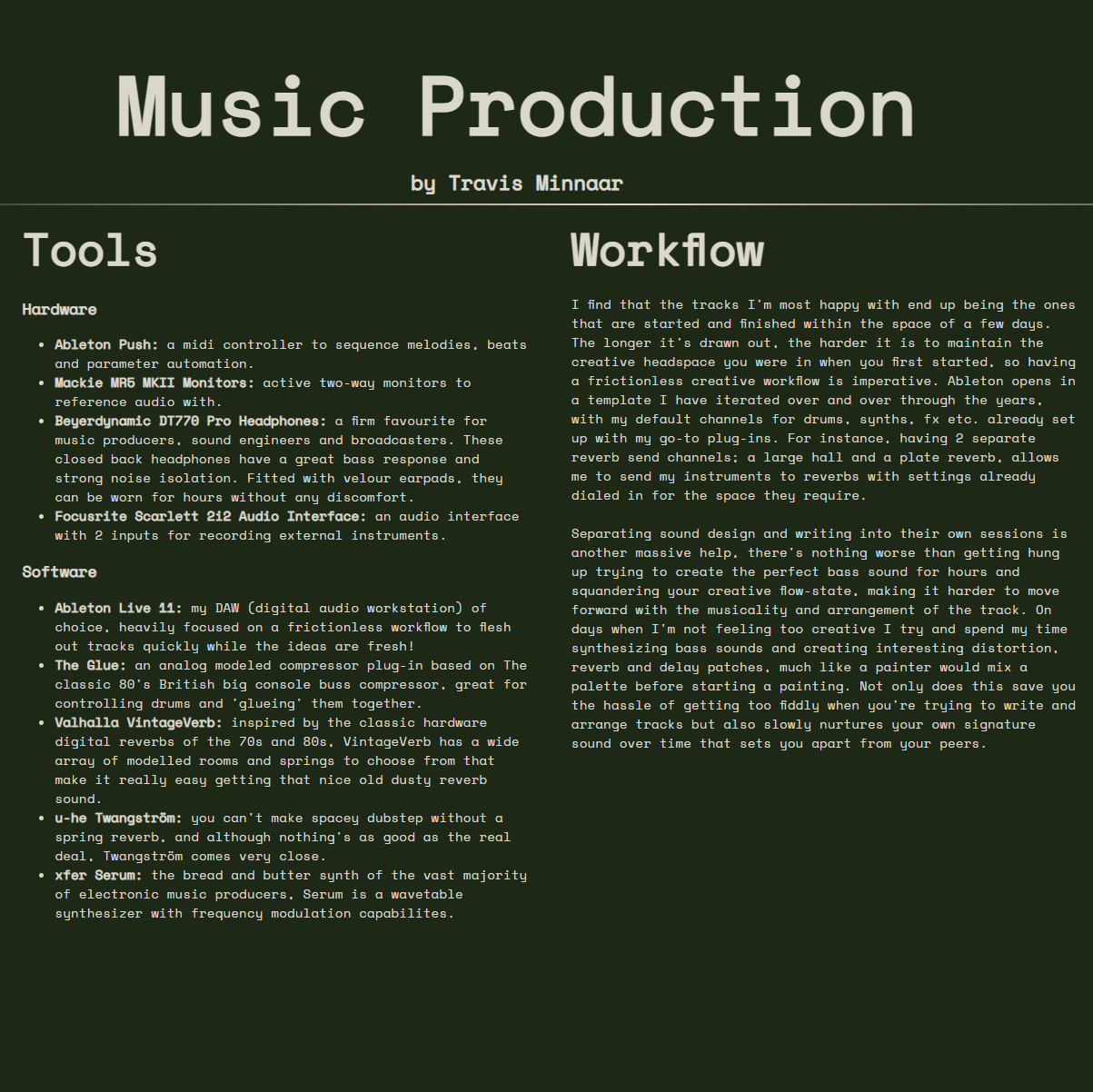 Music Production